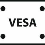 ייצוג גרפי של תקן ההרכבה של vesa לתצוגות.